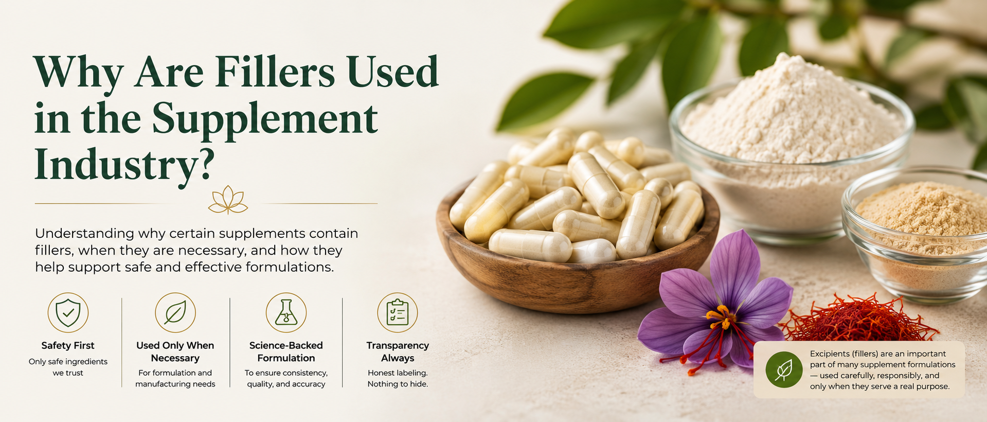 Why Are Fillers Used in the Supplement Industry?